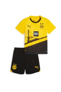Borussia Dortmund Babytruitje Thuis tenue Kind 2023-24 Korte Mouw (+ Korte broeken)